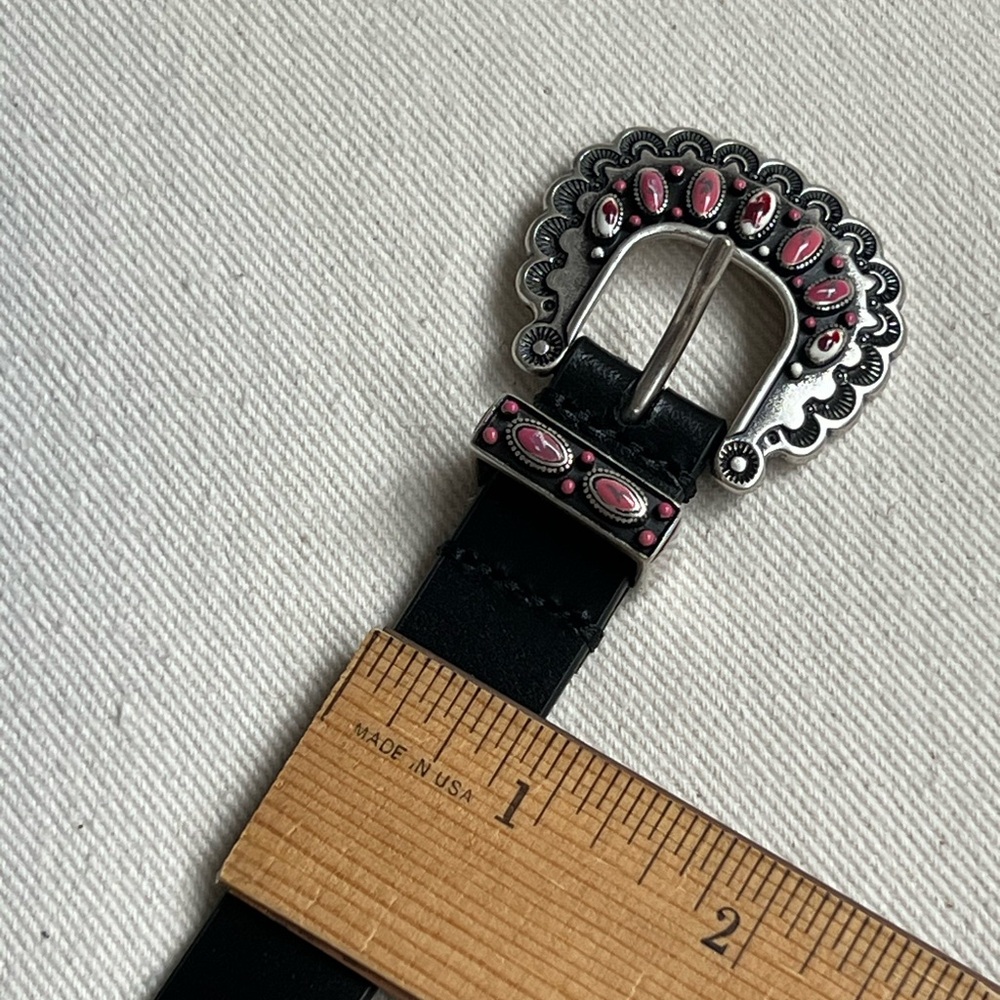 Isabel Marant Temoia Shell Buckle Leather Belt size 90 - Picture 7 of 8